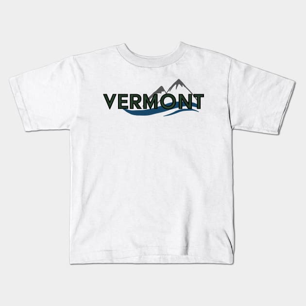 Vermont Kids T-Shirt by kiramrob